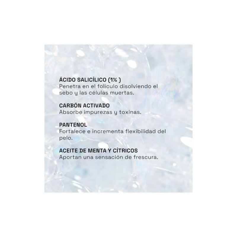 Shampoo Sin Sal Sin Sulfatos Detox Cabello Graso y Mixto