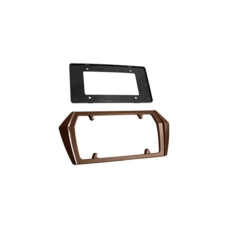 Caffeine Metallic G48 Painted Rear License Plate Frame for C8