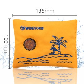 wisesorb 200g Rechargeable Gun Safe Dehumidifier Color Indicating Desiccant Packorange - 15 pcs