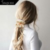Scrunchie XXL, elastico per capelli con bordo ondulato, morbido e