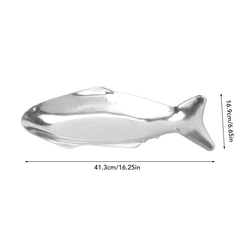 Fish Shaped Grilling Pan Uniform Heating Aluminum Alloy Fish Serving