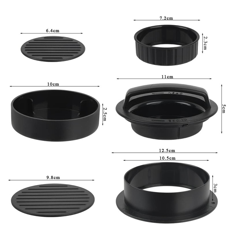FOCCTS 3 in 1 Hamburger Press, Hamburger Press Patty Maker,