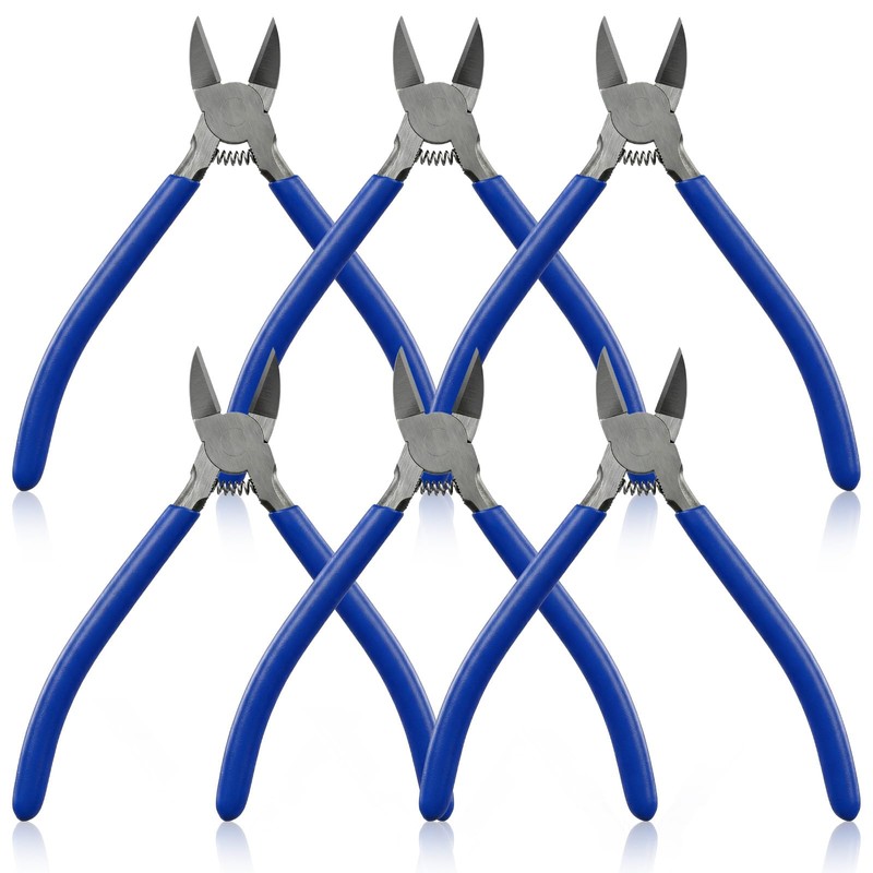 6 Pcs Wire Cutters, 6 inch Dikes Small Wire Cutters