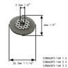 RIVERWELD TIG Screen 53NAbSP3 16# and Champagne Alumina Nozzle Ceramic