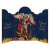 Needzo Religious Tri-folding Greeting Cards with Envelopes, Saint Michael the