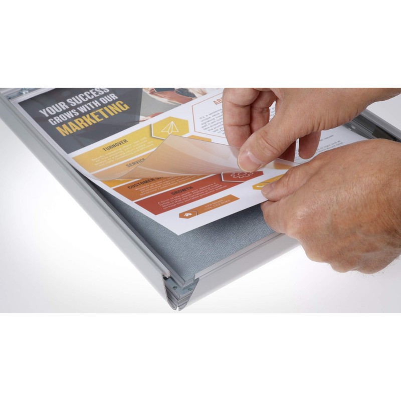 Europel A4 folding frame with 20 mm aluminium profile, hinged