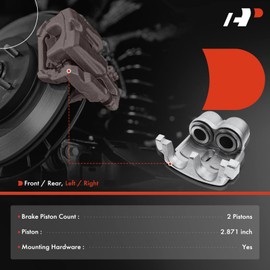 A-Premium Disc Brake Caliper Assembly Without Bracket Compatible with Select Chevy, GMC, Blue Bird, Freightliner, Isuzu, Sterling Truck and International Harvester Models - C60 Kodiak, T6500, TC2000