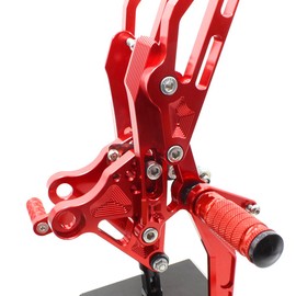 Krace Motorcycle Rearsets Foot Pegs Rear Set Footrests Brake Shift Pedals Fully Adjustable Foot Boards Fit For Honda Grom MSX 125 2012 2013 2014 2015