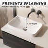 DeerValley Bathroom Vessel Sink, 19.29'' x 11.81'' x 4.72'' Semi