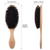 BLACK EGG Boar Bristle Hair Brush for Women Men Kid,