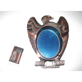 YGS Eagle Ashtray w/Butane Lighter Copper Color - One Lighter w/Random Color and Design