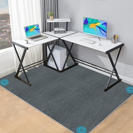 Office Chair Mat for Hardwood Floor, Desk Chair Mat for Carpet, Computer Gaming Rolling Chair Mat Rugs Under Desk Non Slip Floor Mat for Office Home
