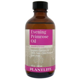 Plantlife Organic Evening Primrose Carrier Oil 4 oz - 100% Pure Cold Pressed Base Oil for Aromatherapy