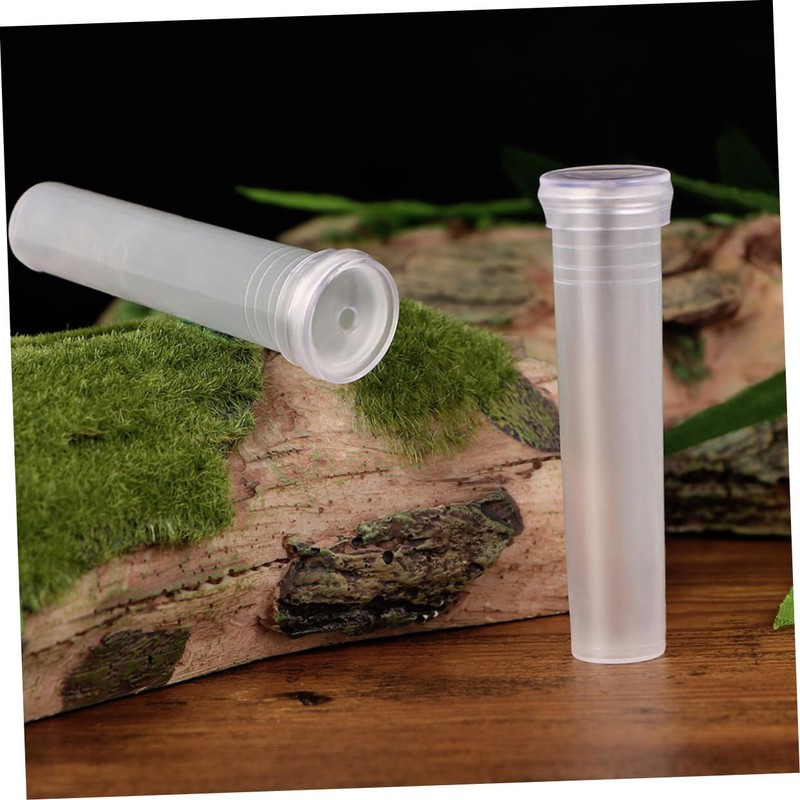 Mipcase 100Pcs Transparent Plant Vases Flower Tubes for Desktop Terrarium