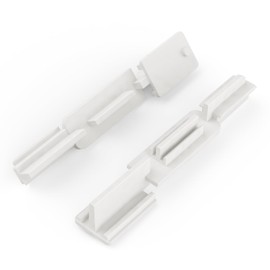 Shuisen Sliding Shower Door Bottom Sill Guide for Framed Sliding Glass Shower Doors, Glass Doors Track Guide, Sliding Glass Door Jamb Repair Kit, Shower Door Replacement Parts, 2 Pack