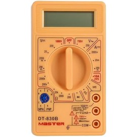 Master Multimetro Digital Basico Economico Ligero y Practico Facil de Transportar es Ideal para Estudiantes Incluye Puntas Tipo Aguja y Proteccion