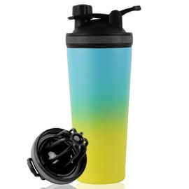 kiptyg 750 ml Protein Shaker Stainless Steel - Double Walled, Vacuum Insulated, BPA-Free - With Strainer Leak-Proof - Ideal for Sports, Fitness, Protein Shakes, Weight Gain Shakes