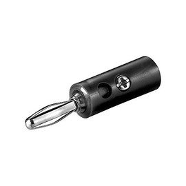goobay 11373 Banana plug - with screw connection black