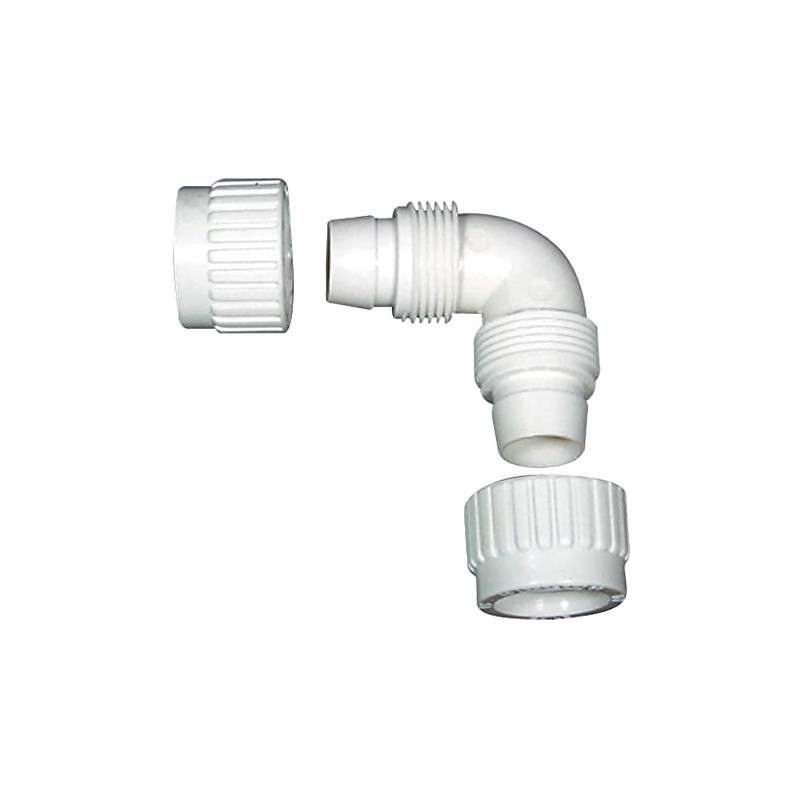 Flair-It 16800 Plastic Elbow, 0.5" Size, White