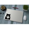 3 x Cute Grumpy Pet Cat Waterproof Vinyl Sticker -