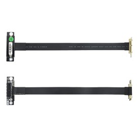 H!Fiber.com PCIe 3.0 X1 Extender Cable, Up to Up, Cable Length 10 cm, 85 ohm