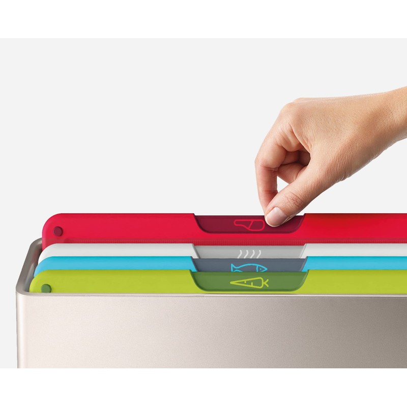 Joseph Joseph Folio 4-Piece Multi Colour coded Cutting Board Set,