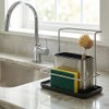Relaxdays Sink Organiser, with Drip Tray and Sponge Holder, H