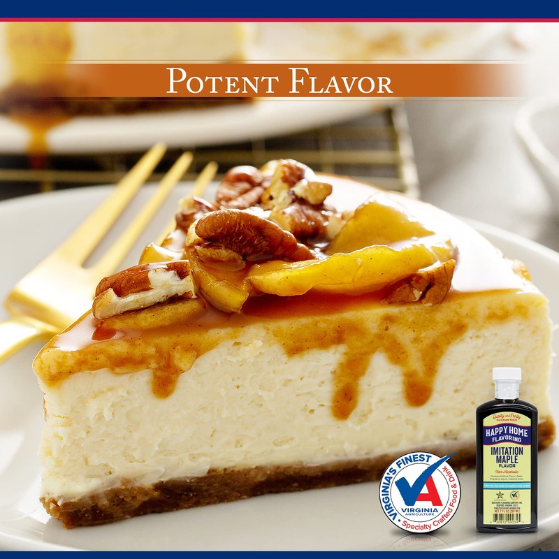 Happy Home Imitation Maple Flavoring, Non-Alcoholic, Certified Kosher, 7 oz.