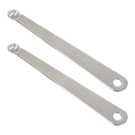 BERYLER 2PCS 1/64 Teaspoon(1/64tsp, NIP) Single Tiny Measuring Spoon, Small Individual Stainless Steel Measure Spoons Only