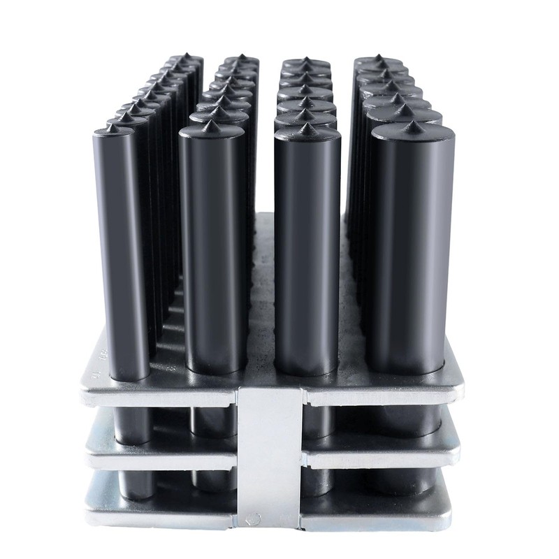 Accusize Industrial Tools 4-7/8" 33pc transfer Punch Set, 1/2" -