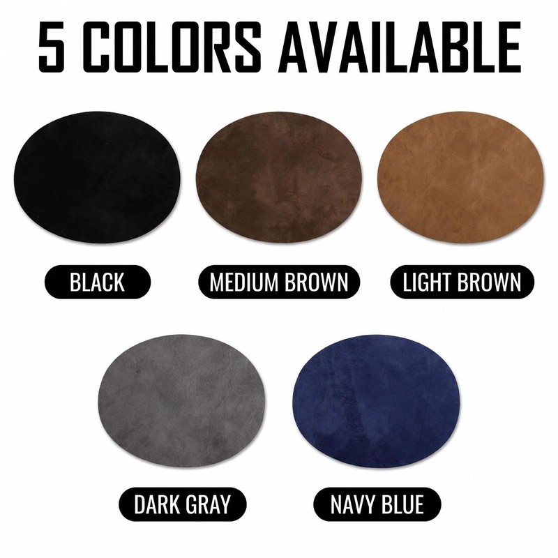 MEOAlBkey 20-Pack Oval Velvet Iron on Patches