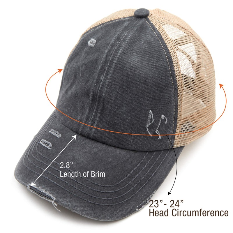 C.C Exclusives BT-780 - Gorra de béisbol de algodón desgastado