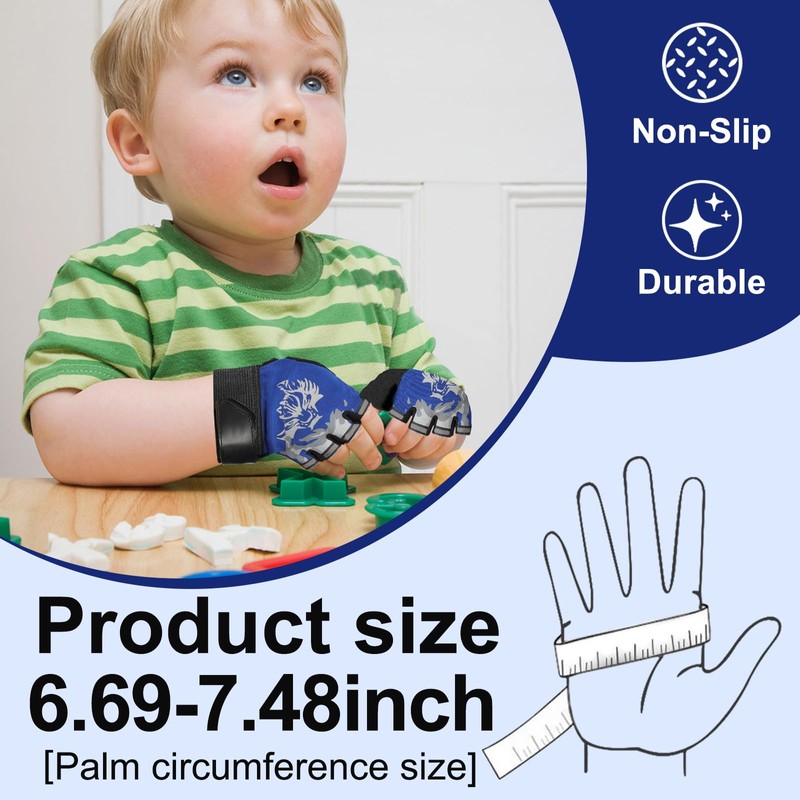 CubePlug Kids Boy Girl Cycling Climing Half Finger Gloves GEL
