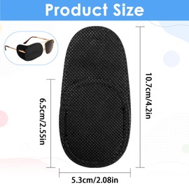 ElevateTech 12 Pcs Eye Patches for Adults Eye Patch for Glasses Treat Lazy Eye Amblyopia Strabismus Reusable Medical Eye Patch After Surgery Comfortable Left or Right Single Eye Cover