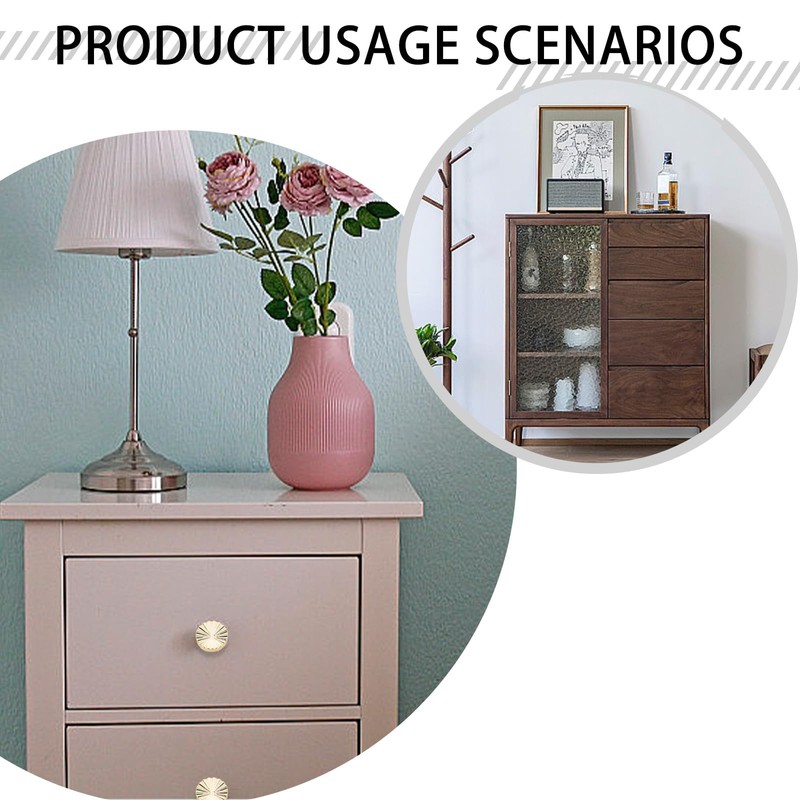 aieieii 6 Pcs Gold Drawer Knobs, Gold Knobs for Drawers