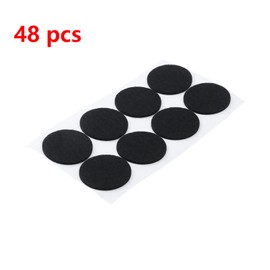 Antrader 1.5 Inch Self-Stick Furniture Round Felt Pads Wood Floor Protectors – Protect Your Hard Floors from Furniture Scratches, Pack of 48, Black