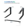 SOUNDANCE Laptop Stand for Desk, Metal Computer Riser, Heavy Stable
