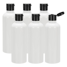 PATIKIL Travel Bottles with Flip Cap, 6 Pcs 3.4 Oz(100ml) Leak Proof Refillable Empty Dispenser Container Squeeze Bottle for Shampoo Toiletries Lotion Cream, White