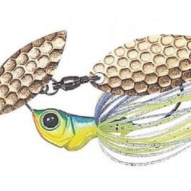 エバーグリーン(EVERGREEN) スピナーベイト Dゾーンフライ シングルウィローリーフ 1/4oz ブルーバックチャート #19