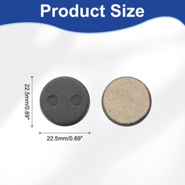 HARFINGTON Disc Brake Pad 0.89" Semi-Metallic Bike Brake Pads for BB7 M355 M446 M640 Mountain Road Bikes, Black