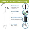 Double Shepherds Hooks, 62 Inch Two Sided Adjustable Bird Feeder