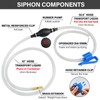 Portable Manual Siphon Pump for Fuel Transfer, Premium Gasoline Diesel