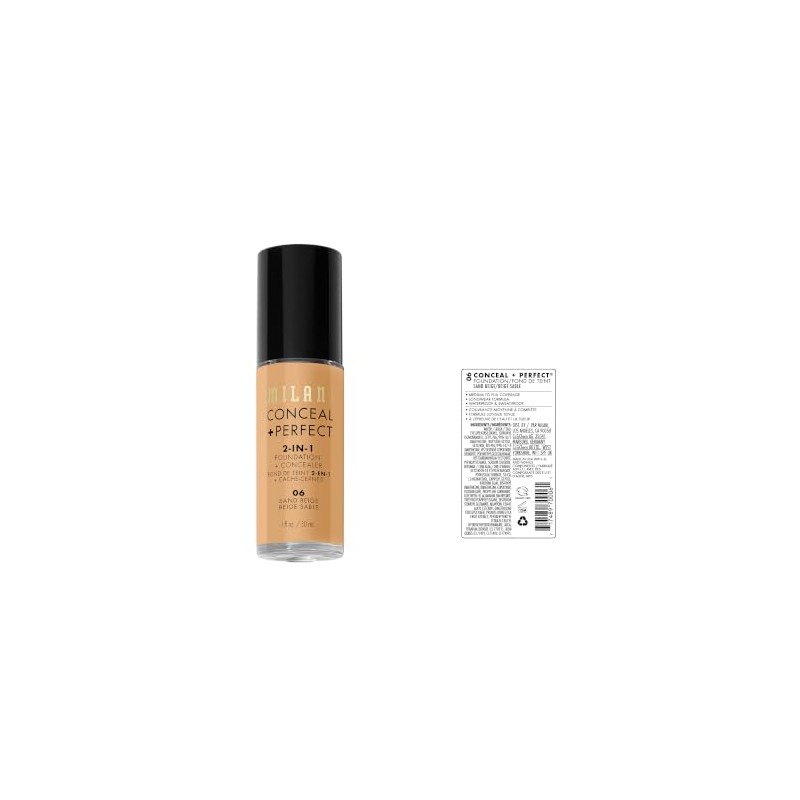 Milani Base de Maquillaje Pigmentada 2 en 1 con Corrector