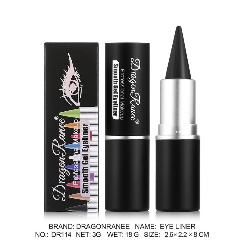 Sitovely 2 Colours Black Coffee Gel Eyeliner Pen, Natural Black