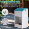 ZHEQOGZH Galvanized Automatic Dog Feeder Large Breed 45 Pounds, Metal