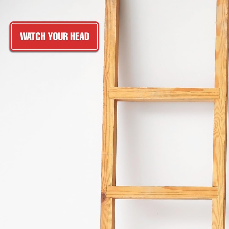 Signs ByLITA Standard Watch Your Head Sign (Yellow/Black) - Small