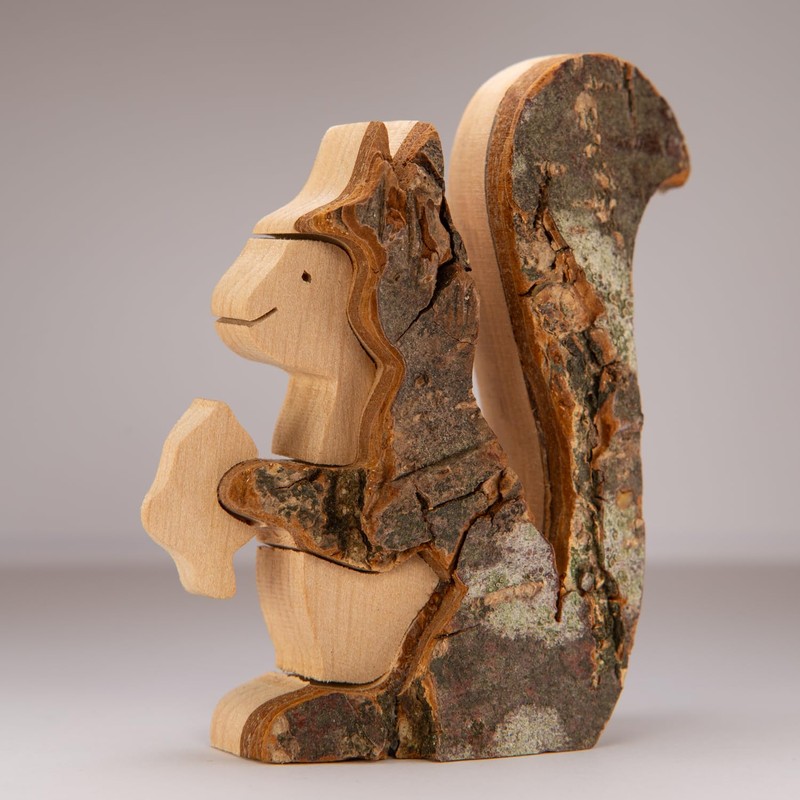 Staboos Decorative Squirrel Figures 70 mm - Decoration Made from