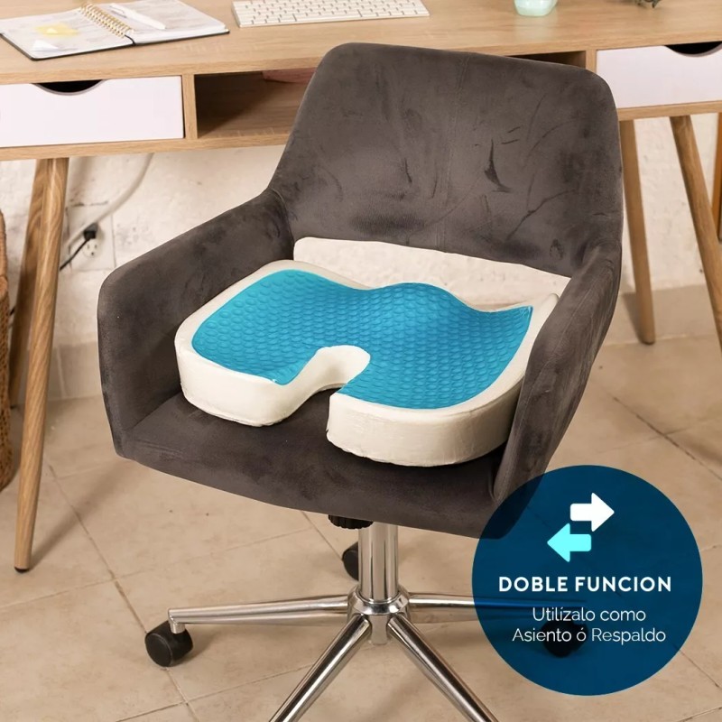 Neblus Asiento Y Respaldo Para Silla Para Lumbar Coxis Funda