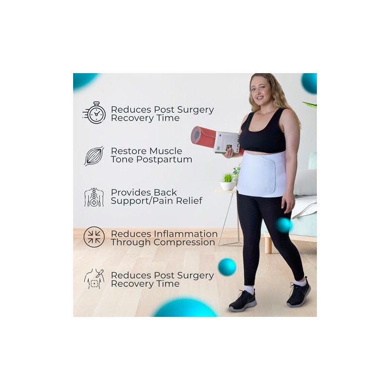 QORE LOGIQ Plus Size Abdominal Binder Post Surgery for larger