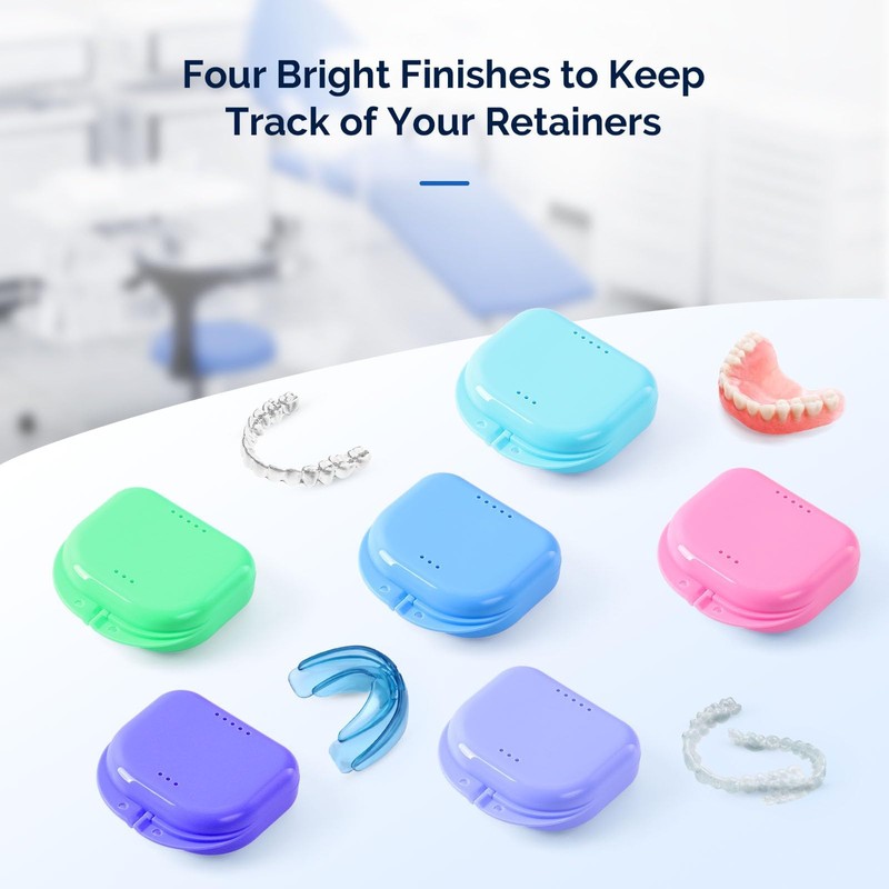 JMU Retainer Case with Vent Holes, Mouth Guard Case Dental